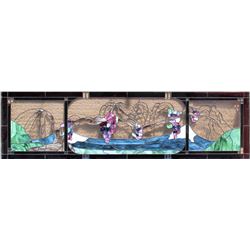 Large Transom Stained Glass Window Panel