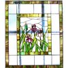 Image 1 : Floral Stained Glass Panel