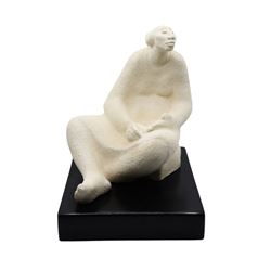 Sculpture of Seated Female Figure