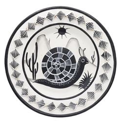 Southwestern Black & White Decorative Platter