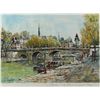 Image 2 : Signed French Watercolor of Paris