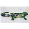 Image 5 : Ceramic Painted Lizard Sculpture