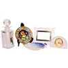 Image 1 : Group of Glass and Porcelain Decor