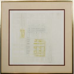 Modern Abstract Mixed Media, Signed