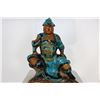 Image 4 : Antique Japanese Lamp with Amethyst and Jade Pull