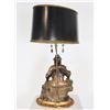 Image 5 : Antique Japanese Lamp with Amethyst and Jade Pull