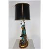 Image 6 : Antique Japanese Lamp with Amethyst and Jade Pull