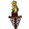 Image 1 : Chinese Egg & Spinach Foo Dog on Wood Shelf