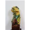 Image 4 : Chinese Egg & Spinach Foo Dog on Wood Shelf