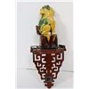Image 5 : Chinese Egg & Spinach Foo Dog on Wood Shelf