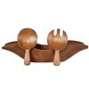 Image 1 : Mid Century Modern Wooden Bowl & Servers