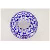 Image 2 : Cobalt Blue Cut Crystal Glass Bowl
