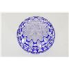 Image 3 : Cobalt Blue Cut Crystal Glass Bowl