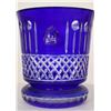 Image 6 : Cobalt Blue Cut Crystal Glass Vase