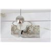 Image 4 : Pai of Mid-Century Modern Stone Mosaic Lamps