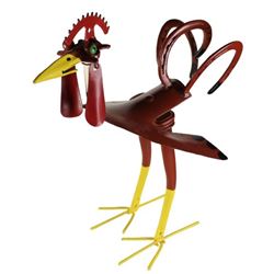 Metal Yard Art Sculpture of Rooster