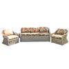 Image 1 : Set of (3) Wicker Furniture Patio Set