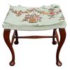 Image 1 : Floral Upholstered Stool