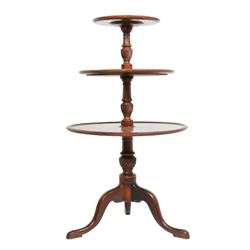 English Queen Mahogany Dumbwaiter, 19th C