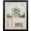 Image 1 : Stamped  French Architectural Print