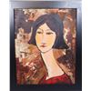 Image 1 : Modern Abstract Oil on Canvas Portrait