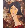 Image 2 : Modern Abstract Oil on Canvas Portrait