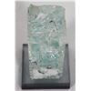 Image 2 : Art Glass Turquoise Sculpture on Base