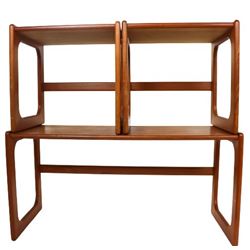 Mid-Century Modern Wood Stools and Bench
