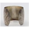 Image 6 : American Indian Silver Cuff Bracelet w/ Design