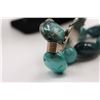 Image 8 : Sterling Turquoise Beaded Necklace w Cross Pendant