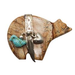 Carolyn Pollack Sterling Silver and Stone Pin