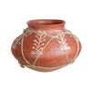 Image 1 : Southwestern Terracotta Jar with Leather Wrap