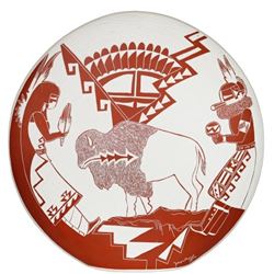 R. Aragon Original Acoma Pottery 1987