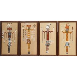 (4) Panels of Navajo Sand Art