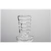 Image 7 : (2) Crystal Candlesticks and (1) Crystal Decanter