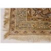 Image 2 : Rare Iranian Four-Sided Fringed Silk Rug