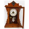 Image 2 : Wood Mantle Clock with Detailing