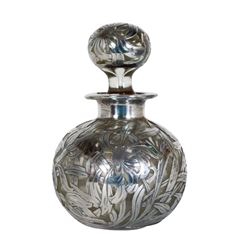 Glass & Sterling Decanter