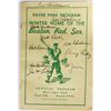 Image 1 : 1950 Boston Red Sox Signed Spring Training Program