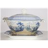 Image 2 : Rock Stone Blue & White Tureen with Ladle