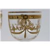 Image 4 : 18 Piece Set of Gilded Glassware and Porcelain
