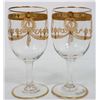 Image 7 : 18 Piece Set of Gilded Glassware and Porcelain