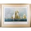 Image 1 : 1870 America's Cup Race, Large Signed Lithograph
