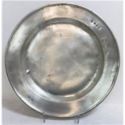 Antique Hallmarked Pewter Charger