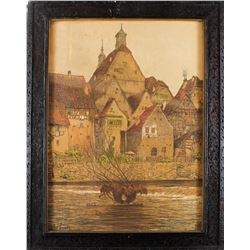 Adolf Luntz (German 1875-1934) Lithograph