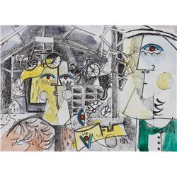 Ludo Huys (1947-2007) Netherlands, Mixed Media