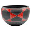 Image 1 : Black & Red Ceramic Bowl, Signed