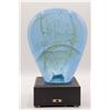 Image 4 : Blown Glass Blue Sculpture
