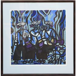 Li Chen "Night Melody" Chinese Woodblock Print