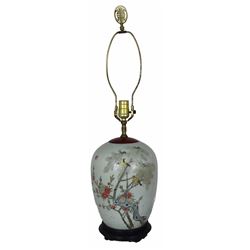 Chinese Porcelain Jar Mounted as Lamp